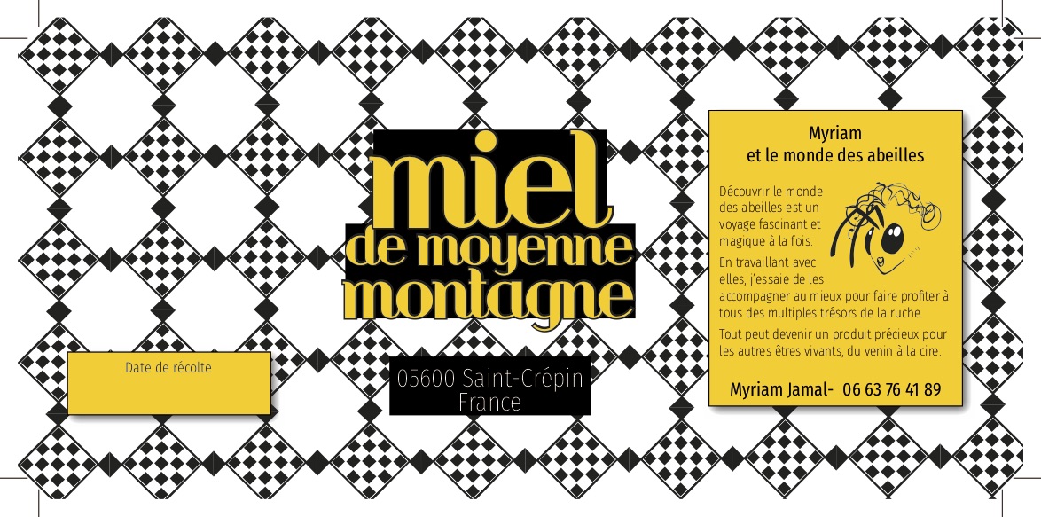 étiquette miel bat